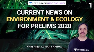 L1: Current News on Environment & Ecology | UPSC CSE Prelims 2020 | Narendra Sharma