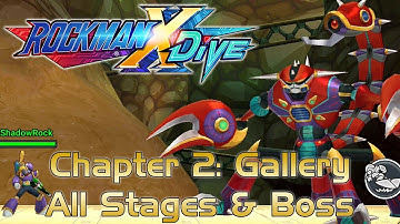 Mega Man X DiVE Beta - Chapter 2: Gallery - All Stages & Bosses (No Commentary)