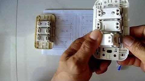 Hướng dẫn lắp mạch điện trên 2 bảng điện đơn: 2 cầu chì, 2 công tắc, 2 ổ điện