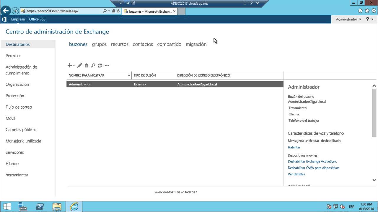 Exchange Server 2013 - Nuevo Centro de Administración - YouTube