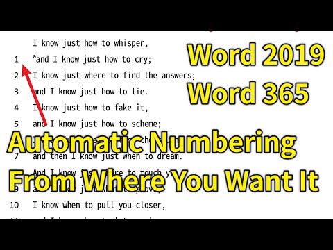 How to Number