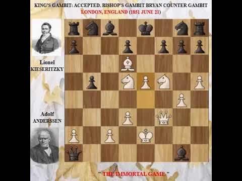 Immortal Game between Adolf Anderssen and Lionel Kieseritzky