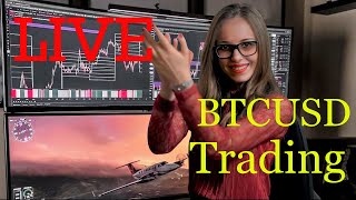 Live Bitcoin (BTCUSD) Trading &amp; Technical Analysis - My Cryptocurrency Trading Strategy