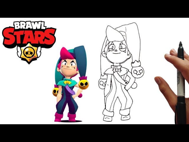 Desenhando Um Novo Brawler Chester - Brawl Stars Candy Land 