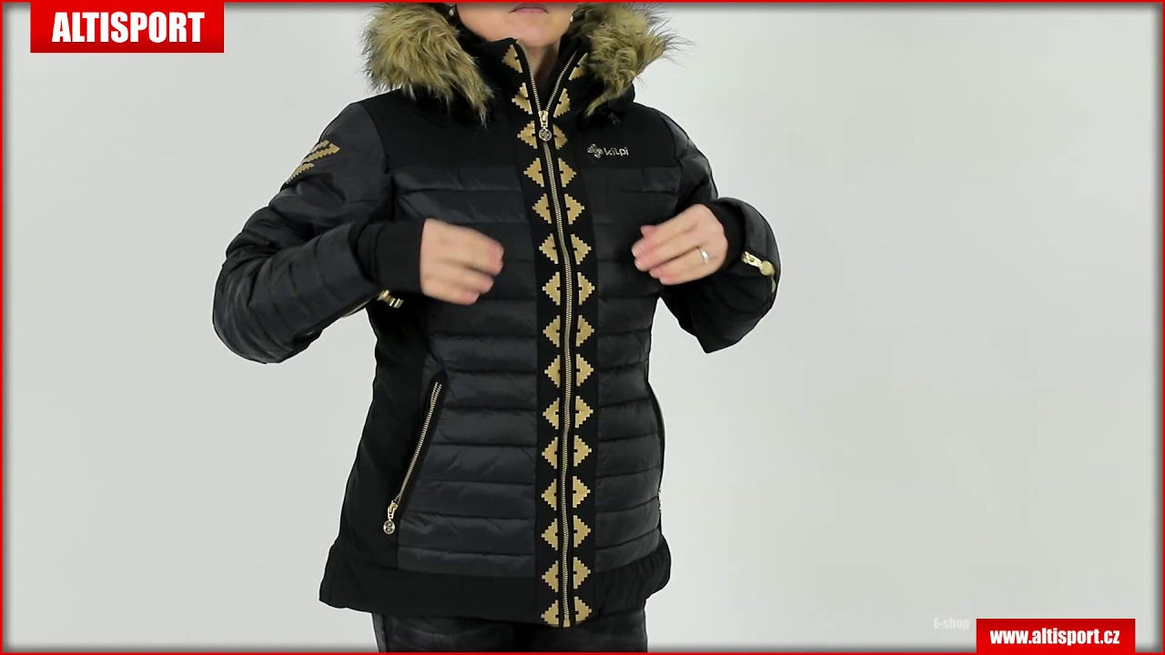 dámská lyžařská bunda kilpi taurel w nl0024ki černá - YouTube