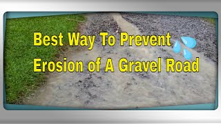 fixing gravel road wash outs