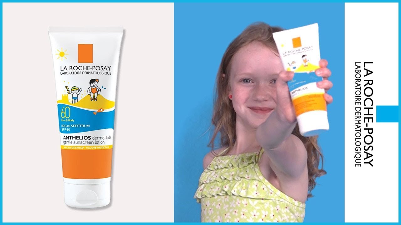 Gentle Kid's Sunscreen | Anthelios Dermo-Kids Sunscreen Roche-Posay - YouTube