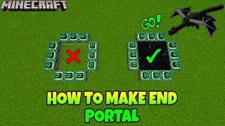 How to make end portal || Minecraft mein end portal kese banaye 😉