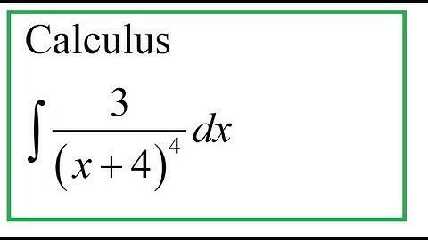 Calculus (video 206): Integration Using Substitution Method (part 1)
