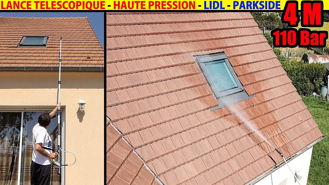 lance télescopique LIDL PARKSIDE nettoyeur haute pression 4 M Extendable  Pressure Washer Lance - YouTube