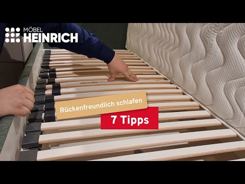 Rückenfreundlich schlafen - 7 Tipps von Möbel Heinrich