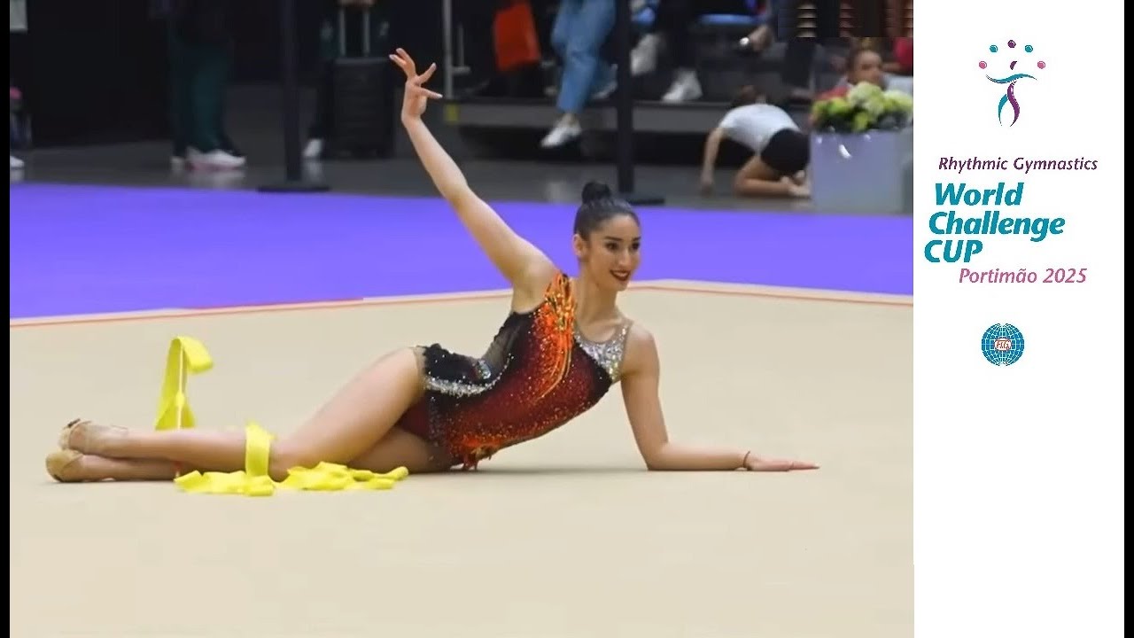 Eva Brezalieva 🥉 BUL Ribbon Qualification (28.050) World Challenge Cup Portimão #rhythmicgymnastics