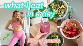 WHAT I EAT IN A DAY » how I eat 100g+ of protein as a vegan