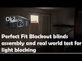 Review - Perfect Fit Blackout Blinds Duoshade Assembly guide, lightproof test with DIY mod