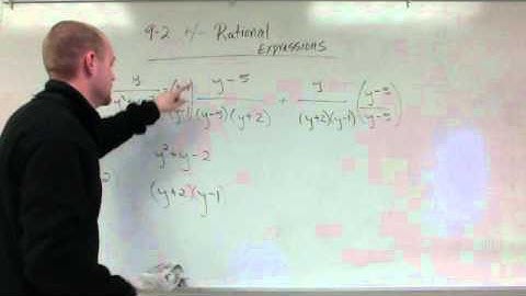 9-2 adding and subtracting rational expressions