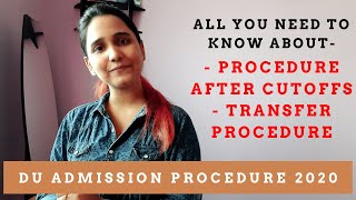 IMPORTANT DU Admission Procedure after the Cutoffs are released