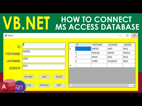 VB.net-How To Connect MS Access Database 2007 using DataBindingSource in Visual Basic.Net  [TAGALOG]