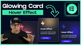 New Elementor Design Trick  Glowing Cursor on Card Hover