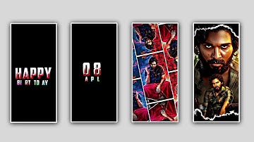 Allu Arjun Birthday WhatsApp Status Video Editing, alight motion birthday video editing, #birthday