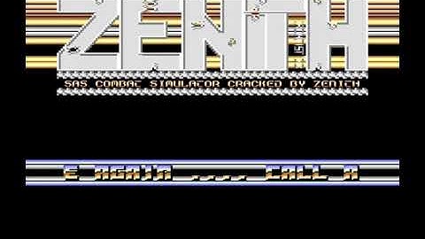 Zenith Intro - Commodore 64 - C64 - SAS Combat Simulator - Cracktro (PAL)
