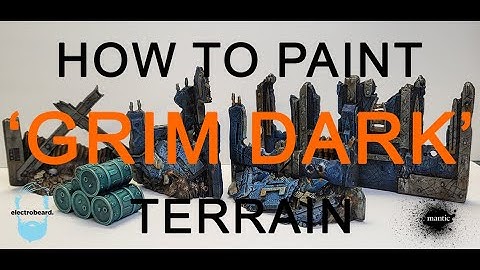 How to Paint GRIM DARK sci fi Terrain from Mantic Games