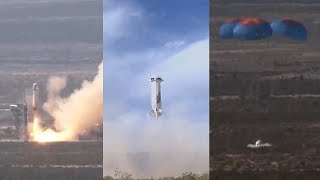 Blue Origin NS24 New Shepard launch and landing