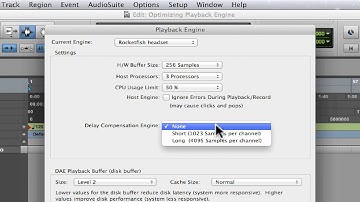 Optimizing Playback Engine in Pro Tools 9