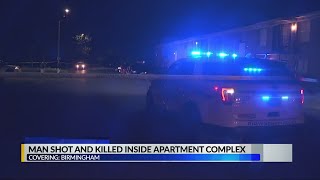 Man shot, killed inside Birmingham apartment complex