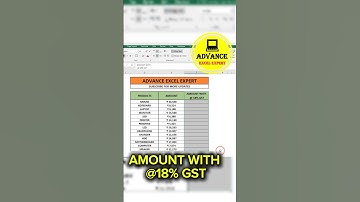 Excel Complete GST Calculation सीखो 🔥😎 #excel #shortsfeed #shorts #computer