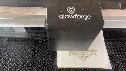 Using the Glowforge To Engrave White 4x4 Ceramic Tile Without Paint!