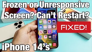 iPhone 14's: Screen is Frozen or Unresponsive? Can't Swipe or Restart? FIXED! screenshot 3