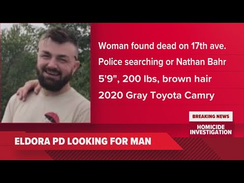 Eldora police searching for man in connection to homicide - YouTube