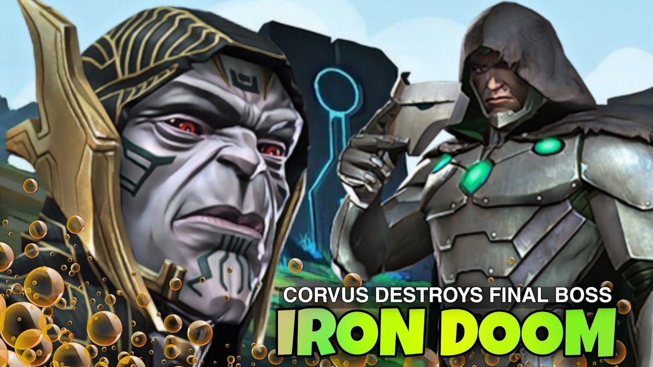 King Corvus Glaive destroys War Final Boss Infamous IronMan MCOC
