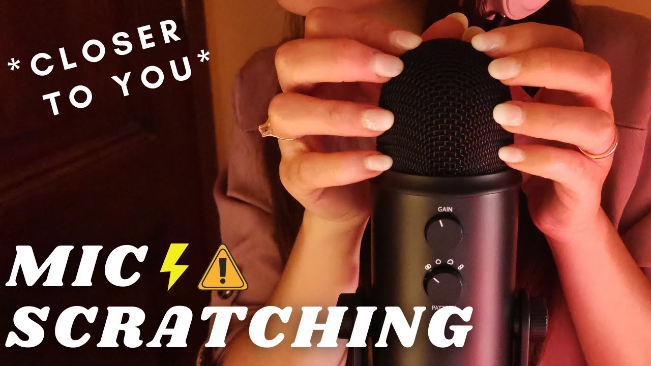 ASMR - FAST and AGGRESSIVE MIC SCRATCHING | without mic cover | no ...