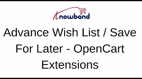 Opencart Advance wishlist