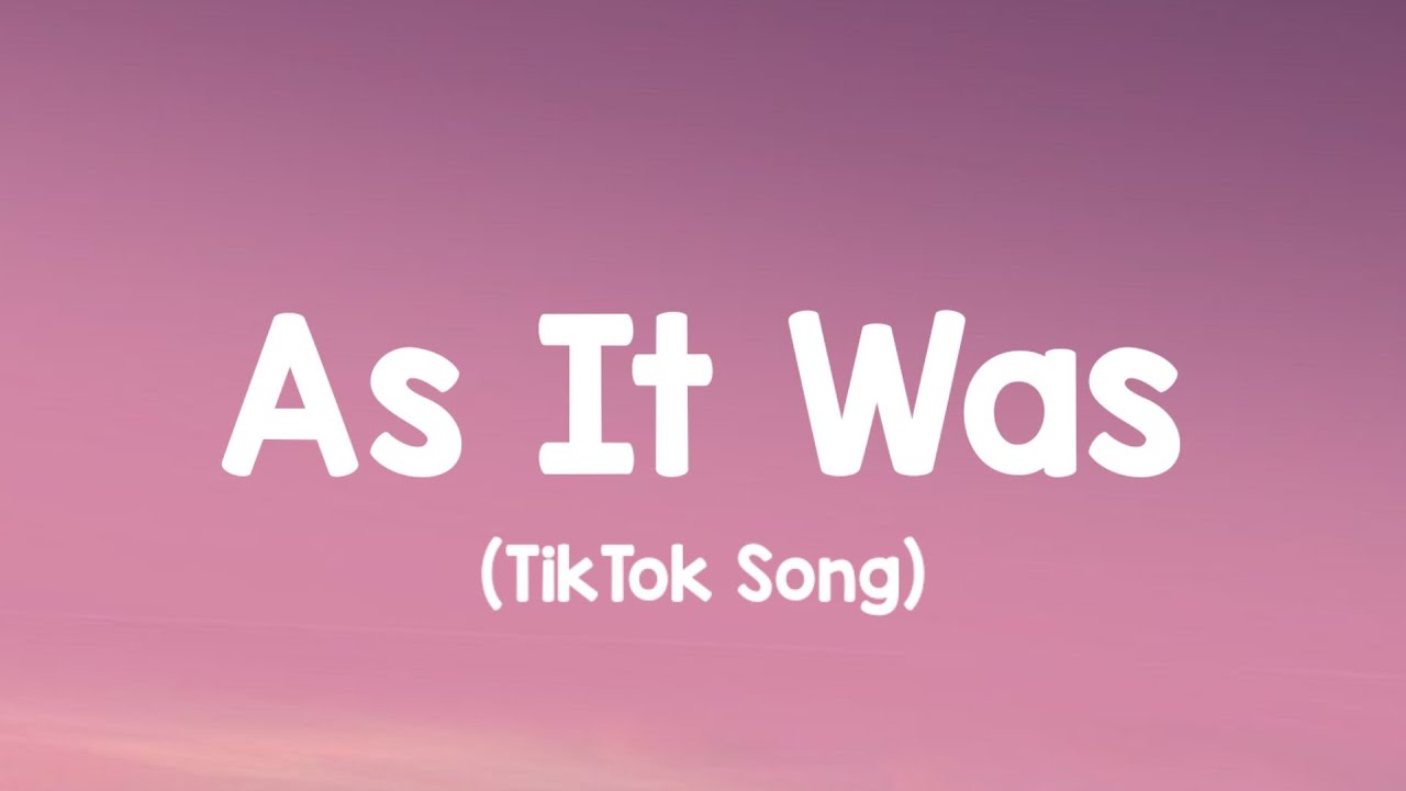 Harry Styles - As It Was (Lyircs) "you know its not the same as it was" [TikTok Song]