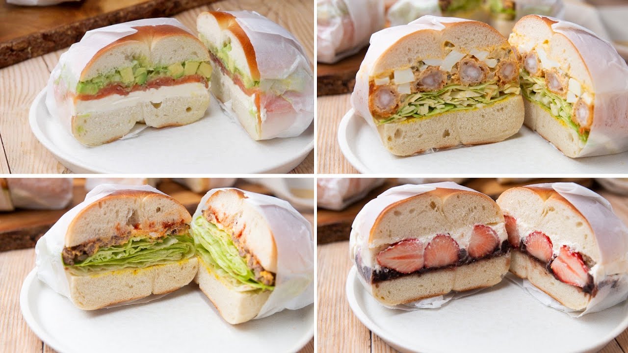 4 / Bagel Sandwich 4 ways