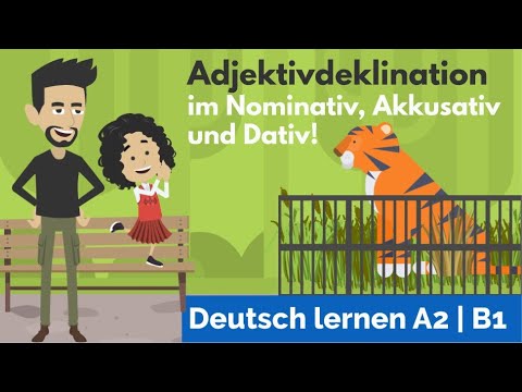 Apprendre l&rsquo;allemand A2, B1 | Quel est le nom de l&rsquo;animal aux grosses dents? | Déclinaison adjectif