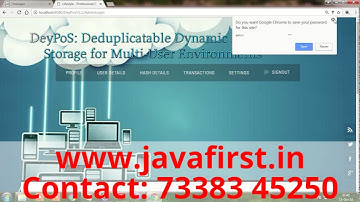 IEEE 2016: DeyPoS: Deduplicatable Dynamic Proof of Storage for Multi-User Environments