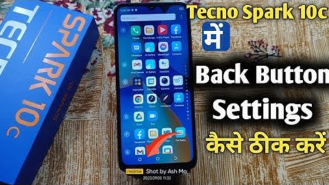 Tecno Spark 10c Back Button Setting  | How to change navigation button in Tecno Spark 10c