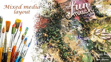 Mixed media layout tutorial