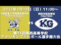 大阪産業大学附属高等学校FIGHTIN’Angels vs関西学院高等部FIGHTERS （第51回関西高等学校アメリカンフットボール選手権大会）
