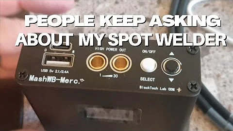 DIY Battery Spot Welder Demo & Description
