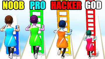 NOOB vs PRO vs HACKER vs GOD in Ladder Master