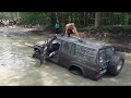 Не лёгкая эта работа из болота тащить бегемота Nissan Patrol Y60 Bergung Ural Fursten Forest