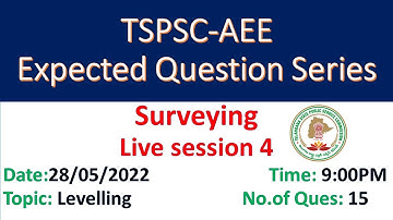 Surveying Session-4 I TSPSC-AEE I Expected Question series I CIVIL ENGINEERING I CIVIL INDEX I