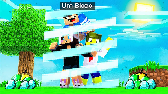 Minecraft, mas você só tem UM bloco 