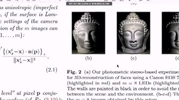 LED based Photometric Stereo Modeling Calibration and Numerical Solution