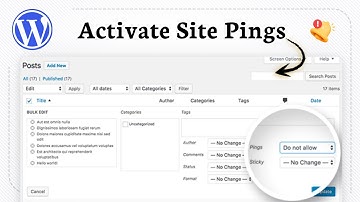 Hoe pings toestaan ​​in WordPress (Meldingen instellen)