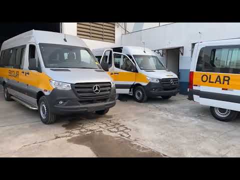 APRESENTAÇÃO DE ALGUNS TIPOS DE TRANSFORMAÇÕES PARA O TRANSPORTE ESCOLAR VANS MERCEDES BENZ SPRINTER